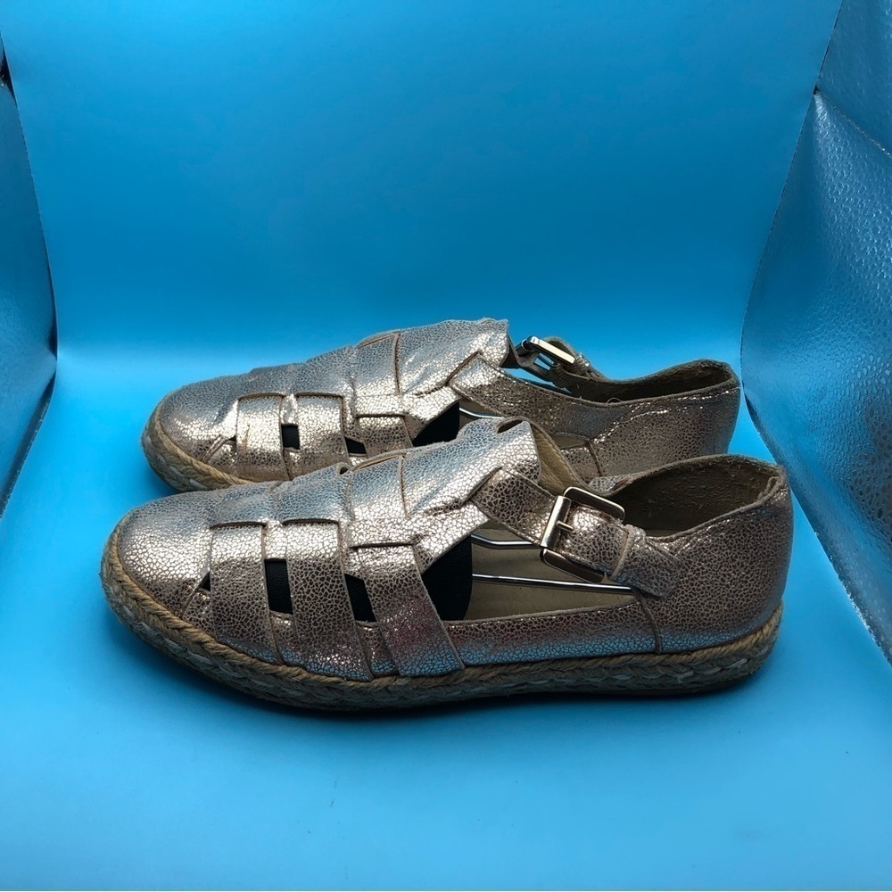 Geox metallic espadrilles womens size 6